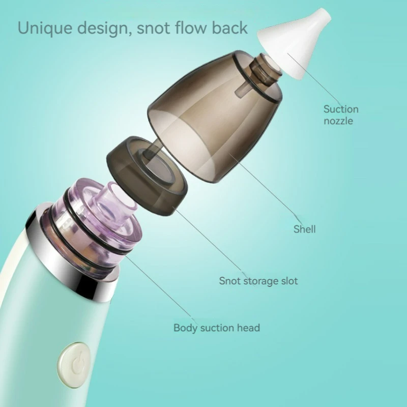 Nasal aspirator Food grade silicone material Rechargeable Electric Nasal Aspirator Vacuum for Babies baby nasal aspirator