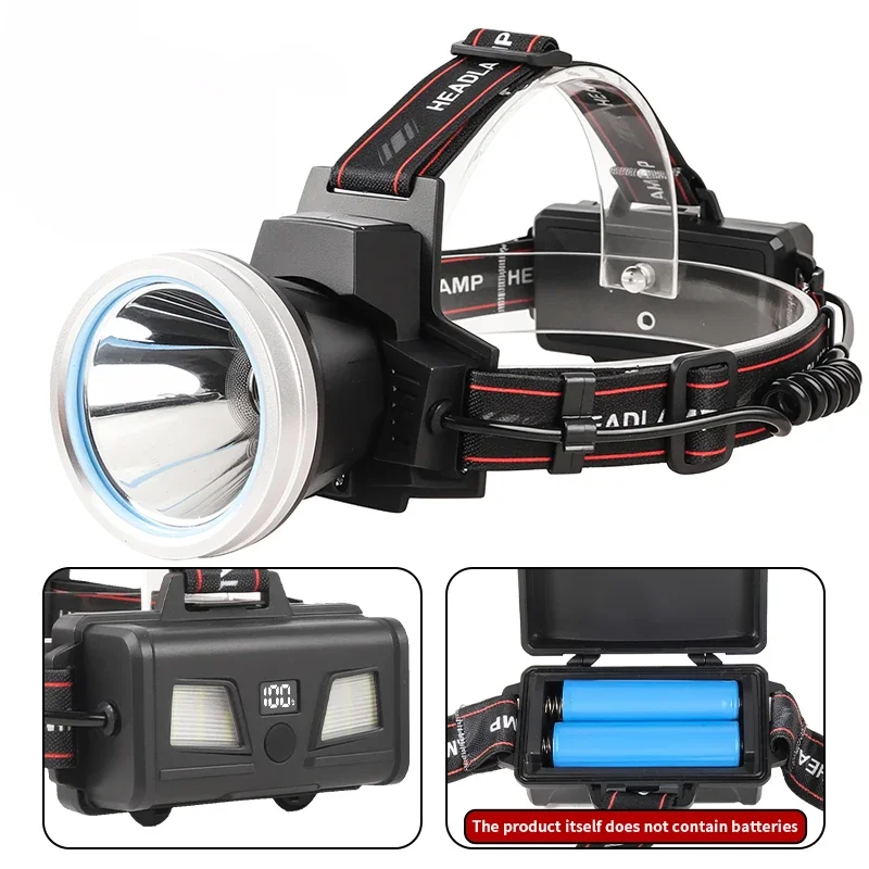 1500M Long Range Super Powerful Led Headlamp White laser Headlight USB Rechargeable Outdoor Fishing Head Flashlight Camp Lamp