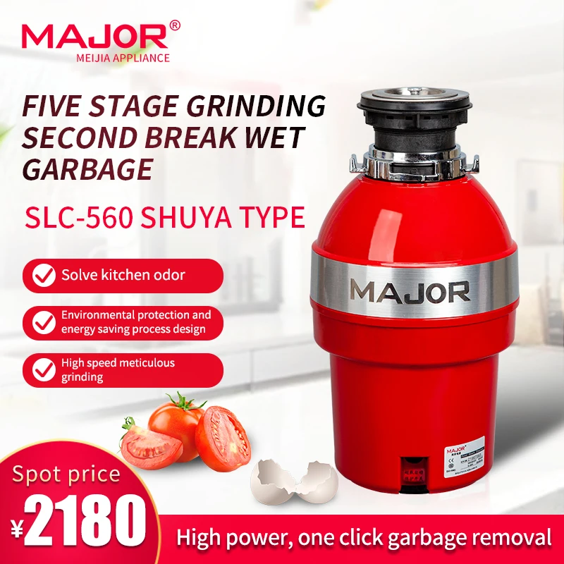 Home Kitchen Bone Crusher Disposer Waste Food Shredder Kitchen Garbage Disposal Processor remote controller