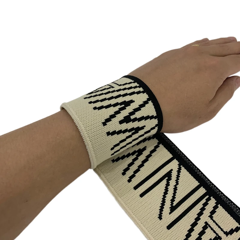 Manufacturers wholesale knitting accessories 1*1 knitting waist rib jacquard knitted fabric hem and cuffs