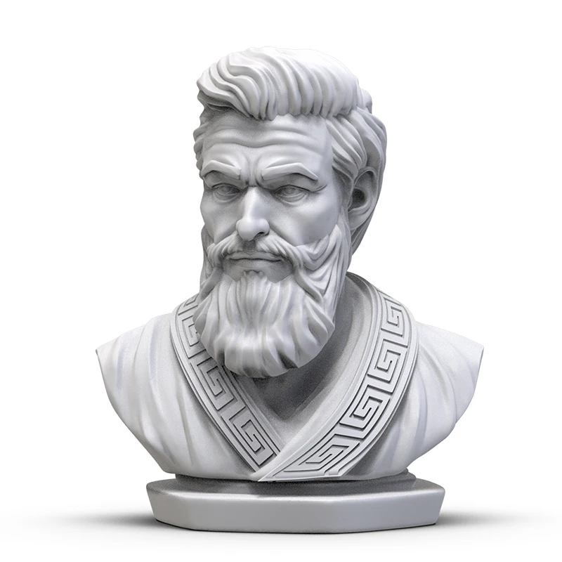 Custom desktop Eyeglass holder 3d sculpture Modern home art decoration resin plaster figure Full beard bust statues sculpture