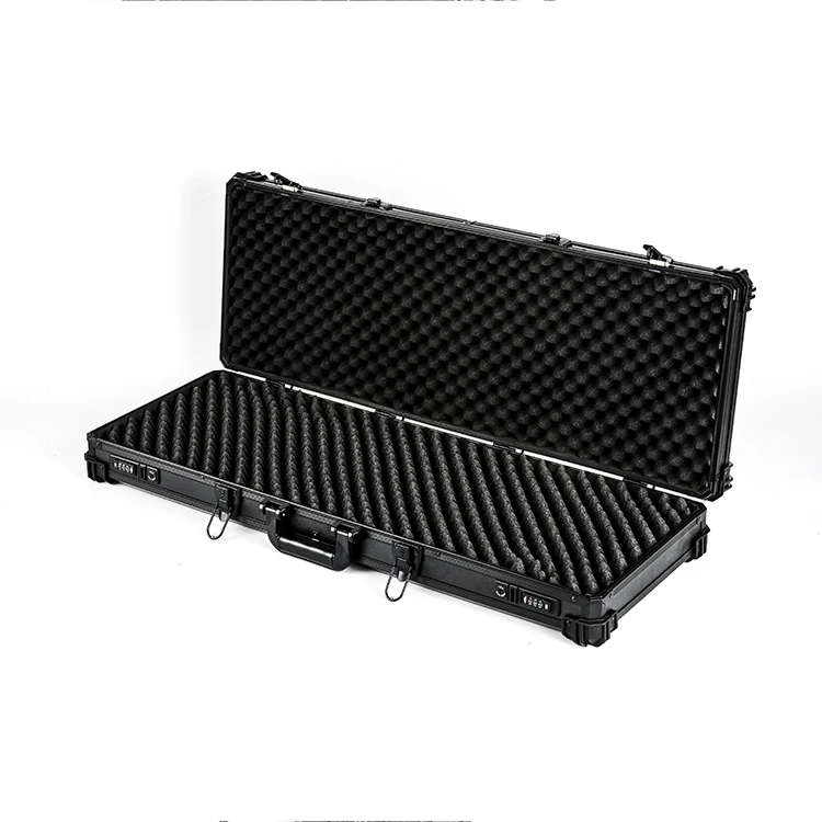 GLARY moisture-proof tactical gun case with foam shockproof rugged long size gun case box portable gun carrying case box