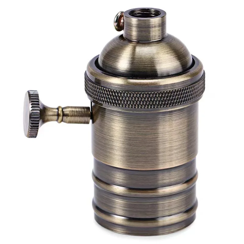 Vintage Industrial Retro Lamp Holder E27 Screw Bulb Base Edison Aluminum Light Socket for Lamps & Lamp Bases