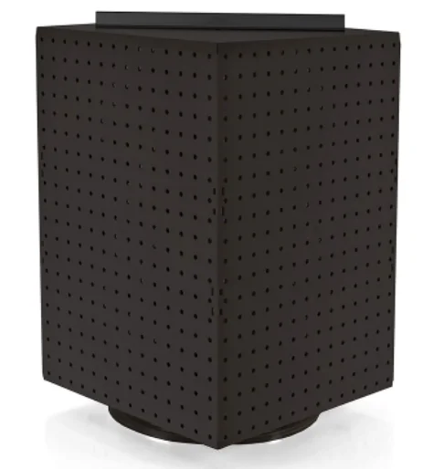 Rotating Display Stand - 4-Sided Display Racks for Craft Shows Easy Assemble Revolving Display Pegboard Organizer HS-C120