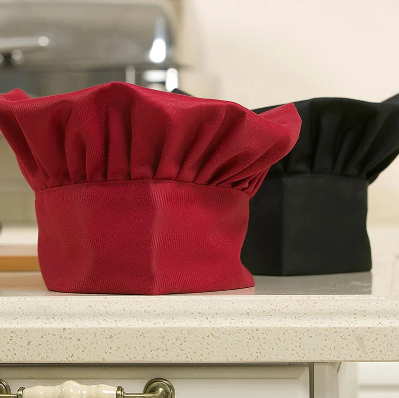 Wholesale Customized Adjustable Chef Hat in Restaurant Bar Uniforms Work Pastry Chef Hat