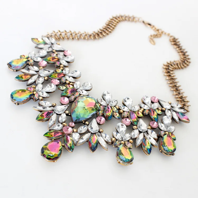 2019 crystal rhinestone necklace fashion statement necklace jewelry necklace
