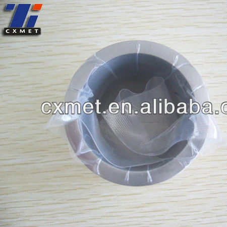 high temperature sintering forged tungsten melting pot crucible
