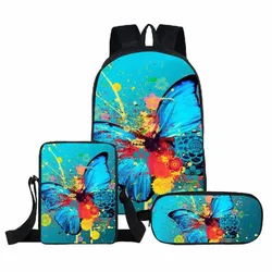 3PCS Custom Your Own Image Backpack Boys Girls Student Custom Print Blank Sublimation Backpack Set For School