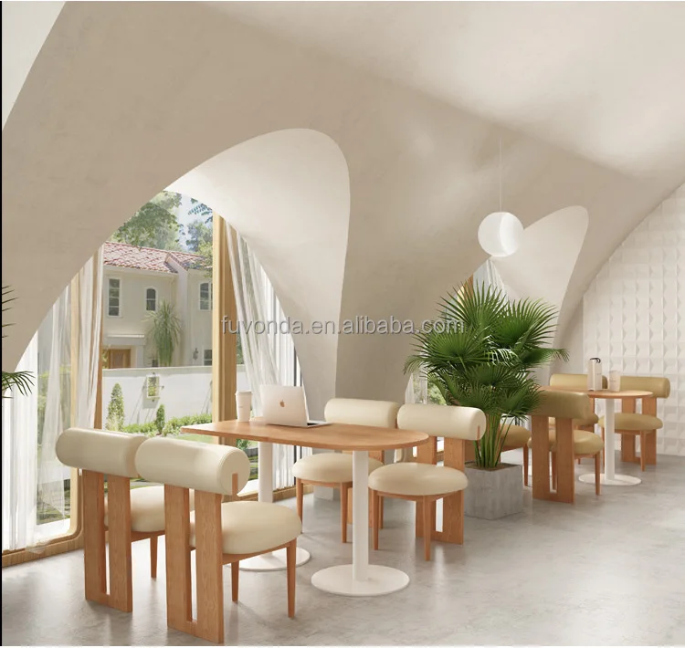 Fancy Color Bakery Shop Interior Design Restaurant Bar Counter Coffee Shop Counter Cafeteria Milk Tea Shop Sofa Table and Chairs
