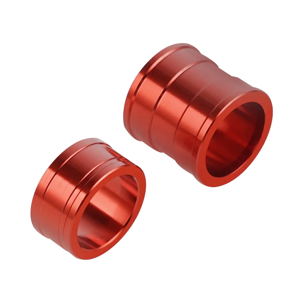 NiceCNC Red Anodized Billet Front Axle Wheel Spacers For Honda CRF450R CRF250R 2013-2017 CRF250R 2009-2012