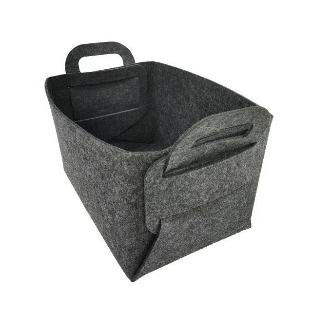 Factory sale Felt Storage Bin Collapsible Convenient Box Organizer Toy storage