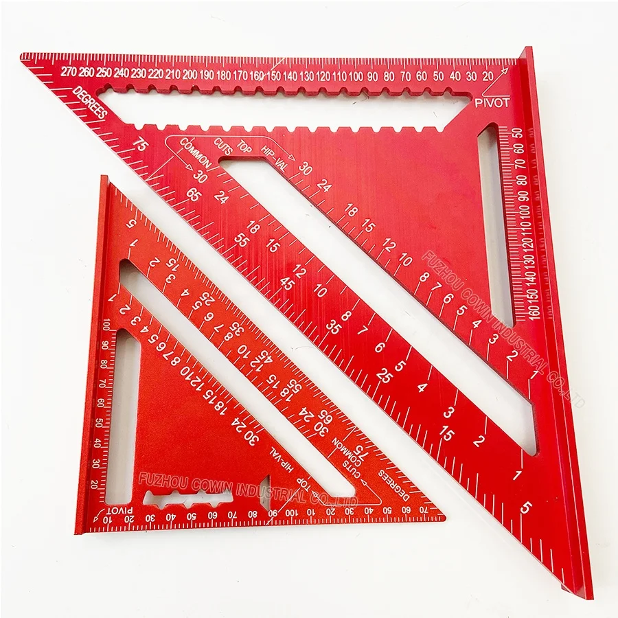 7inch / 12inch Professional Set Square/Triangle Square Ruler/Rafter Square with Laser Marking