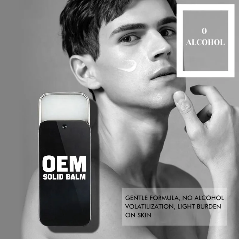 Professional Perfume Gel Oem Manufacturer Long Lasting Cologne Private Label Balm Men Blue Solid Perfume