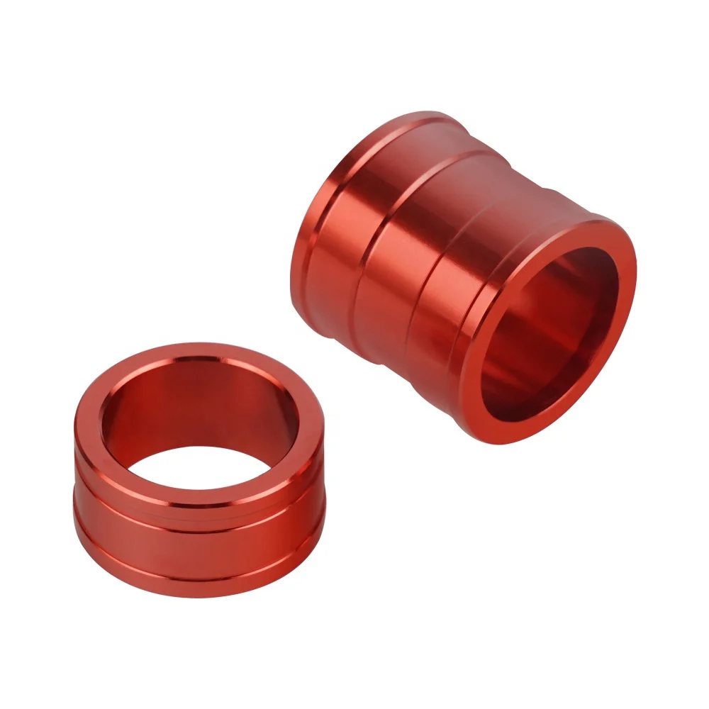 NiceCNC Red Anodized Billet Front Axle Wheel Spacers For Honda CRF450R CRF250R 2013-2017 CRF250R 2009-2012