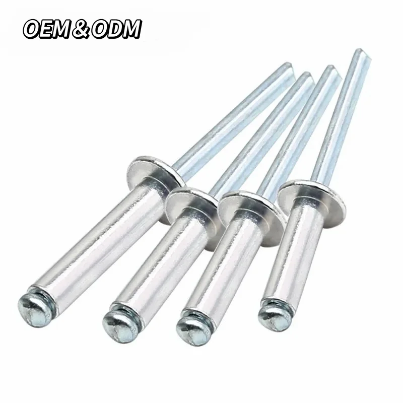 High Quality Wholesale Colored Remaches Pop Dome Head Open End Aluminum Blind Pop Rivets