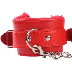The Best Selling Erotic Sex Toys for Woman Adjustable PU Leather Plush  Ankle Cuff Restraints Bondage