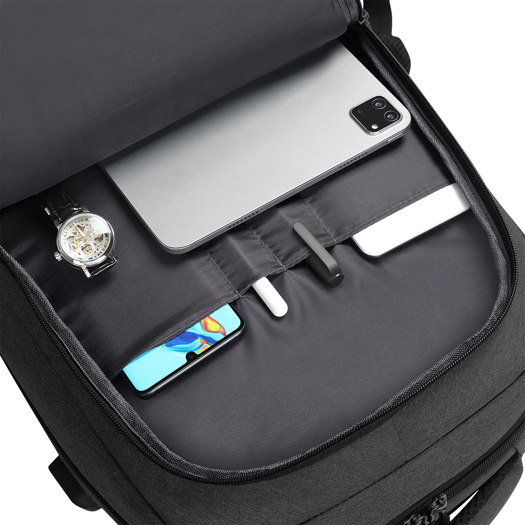 BUBM Custom Logo Oxford Rucksack Waterproof Travel Casual Laptop Bag Large Capacity Men Business Laptop Backpacks