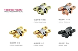 Wooden desk concealed hinges zinc alloy small hinge