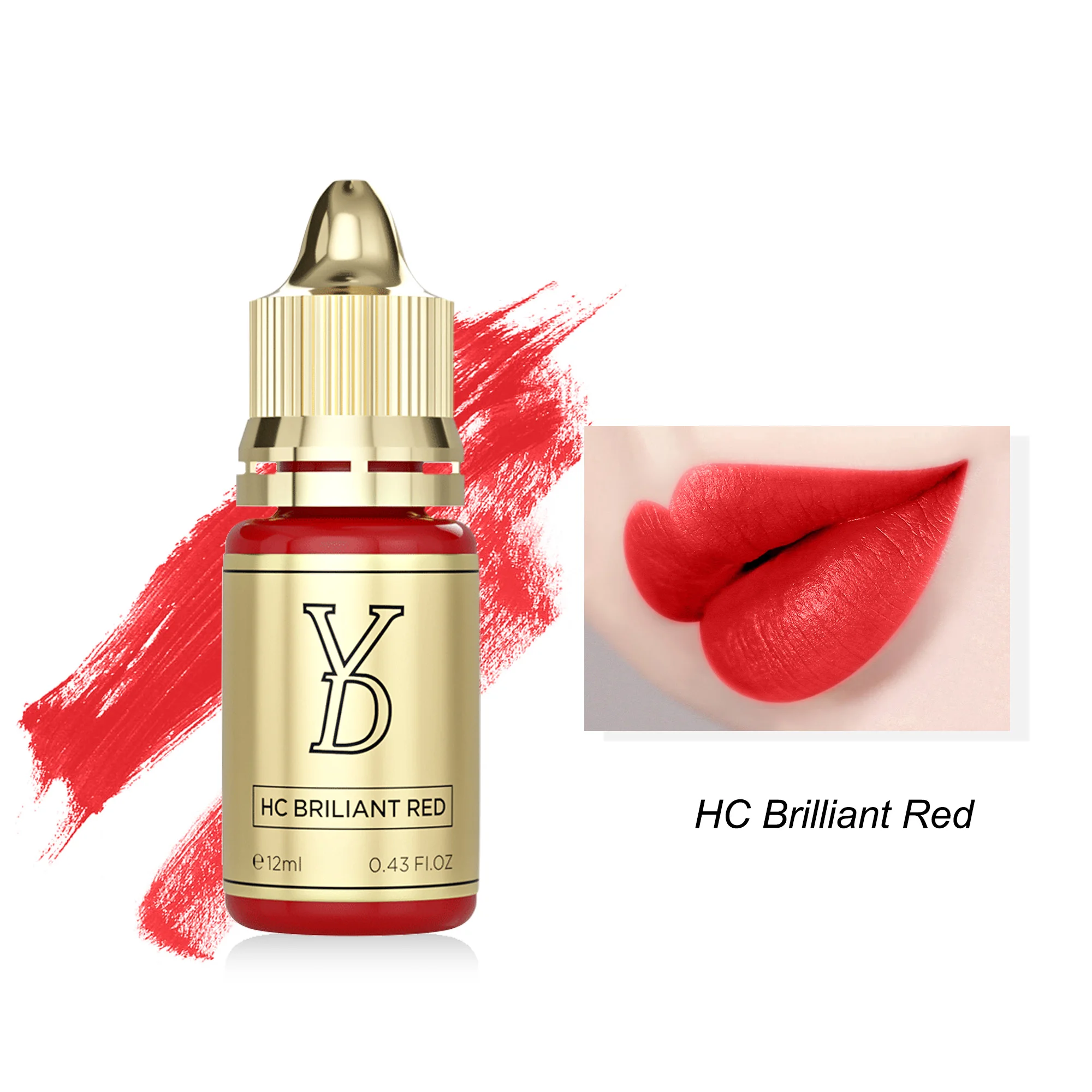 Lushcolor YD 8ml Sample Fast Coloring Microblading Pigments Permanent Makeup Eyebrow Eyeliner Lips Tattoo Ink Pigment