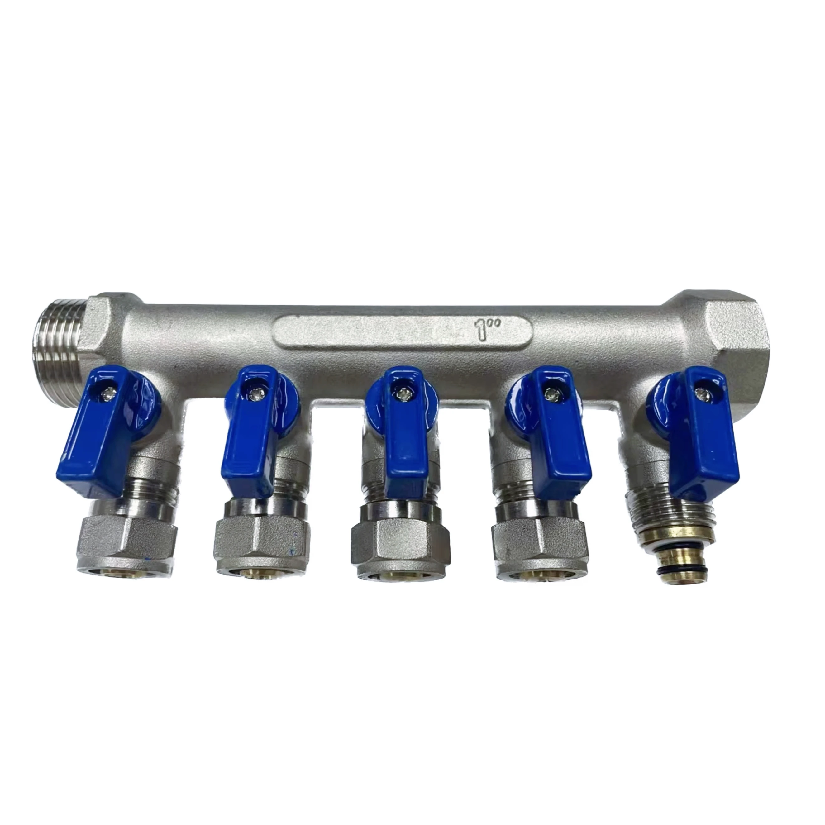 high quality customized 1/2  brass ball manifold  water separators for  Floor Heating Systems