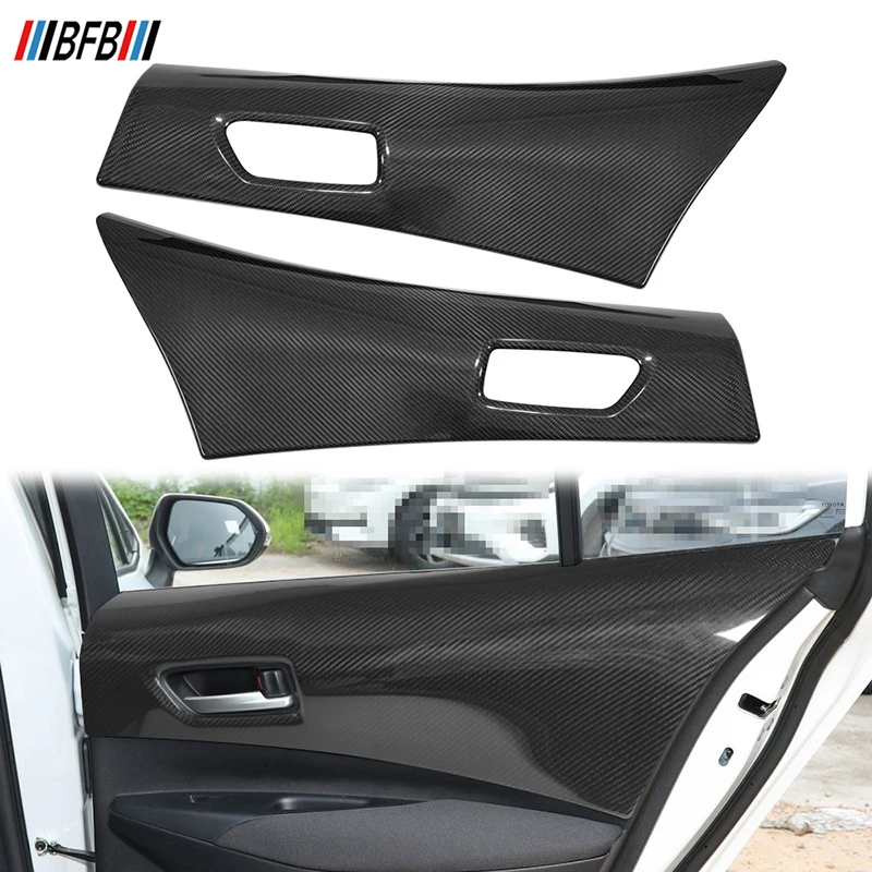 BFB Carbon Fiber Pre-Preg Carbon Fiber Rear Door Panel Trim Interior Trim For Toyota GR Corolla 2023 up