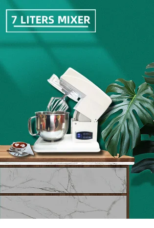High quality 7L high capacity professional household appliances kitchen stand Food mixer, Lcd