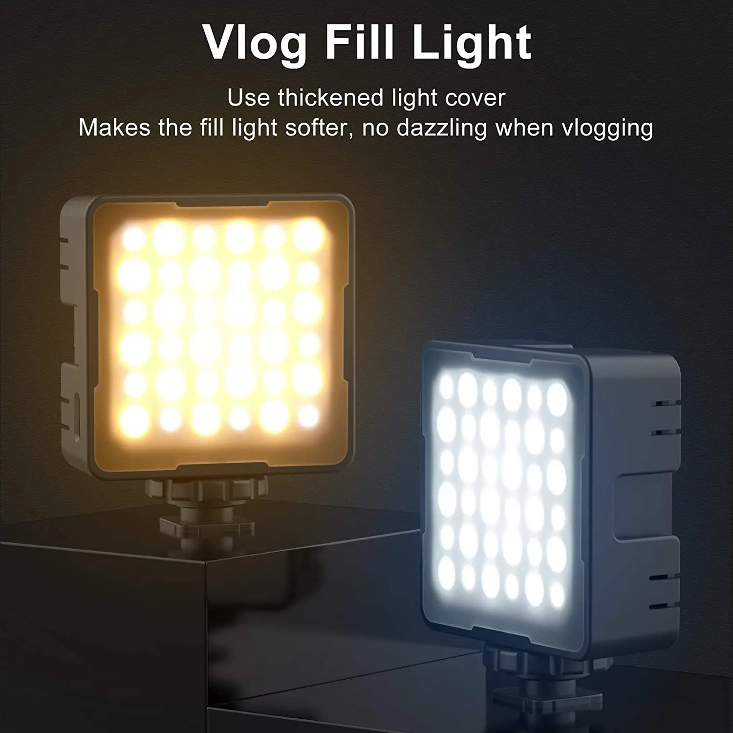 Camera flash light Bi-color Mini LED Photography video Light Camera Lamp