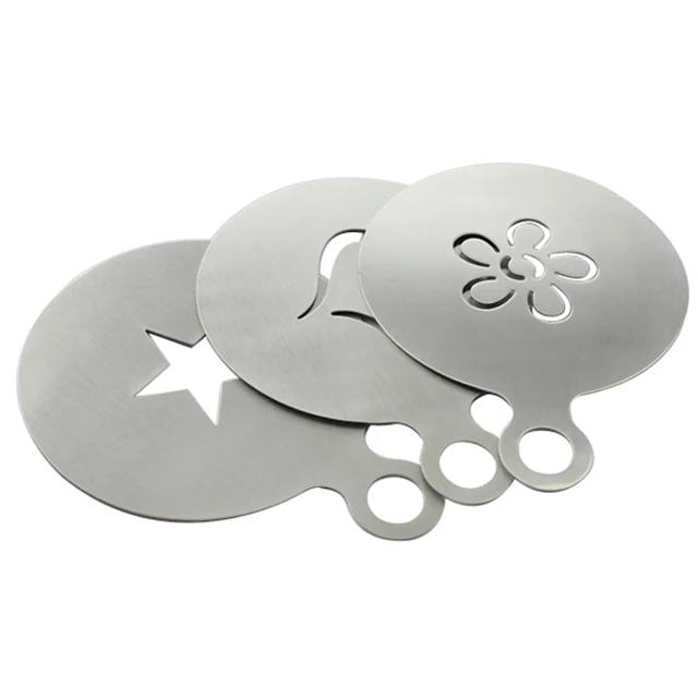 Customized design art coffee stencil barista tools