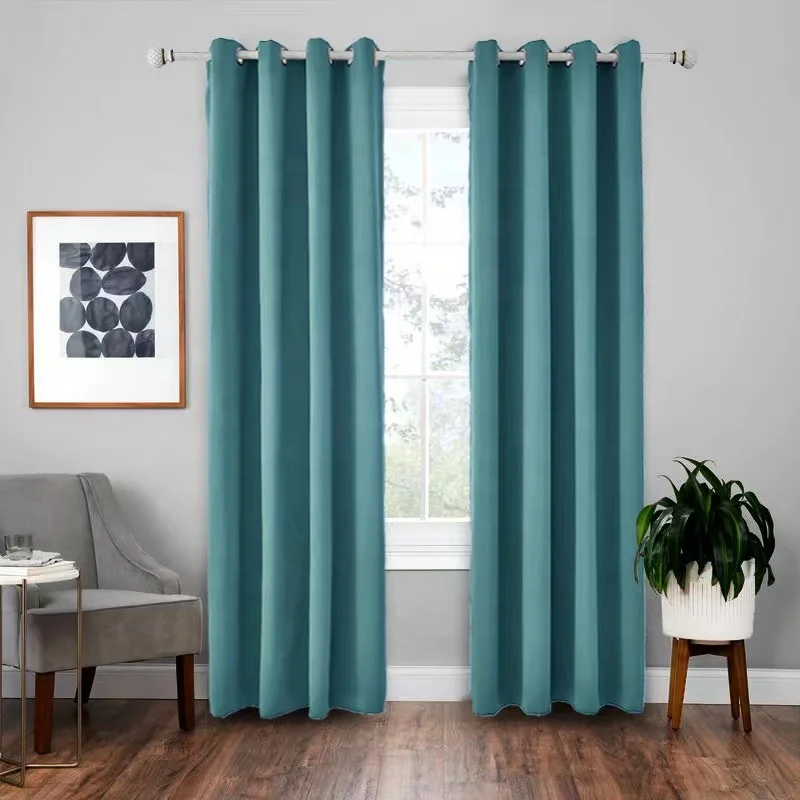 OWENIE Hot Sale Polyester Thermal Insulated Window Treatment Blackout for Bedroom and Living Room curtains Hotel Window Curtains