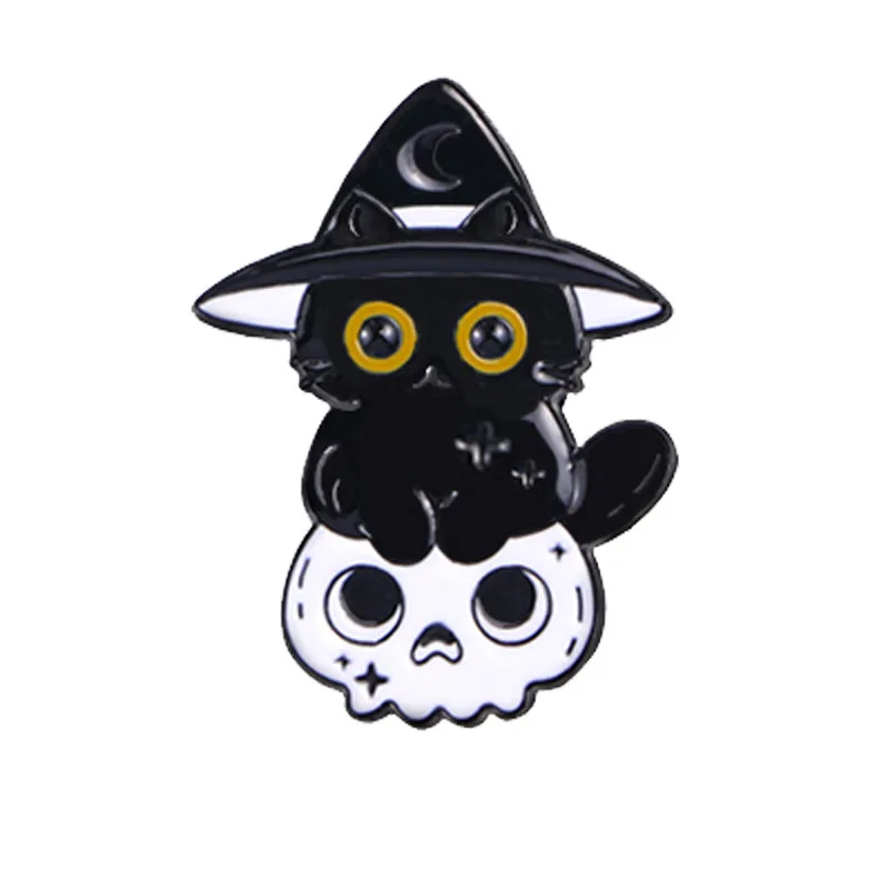 Cool Design Halloween Cat Popular Custom Soft Enamel Metal Crafts Lapel Pins