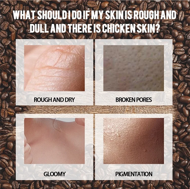 private label deep cleansing face scrub skin whitening exfoliating organic coffee body scrub