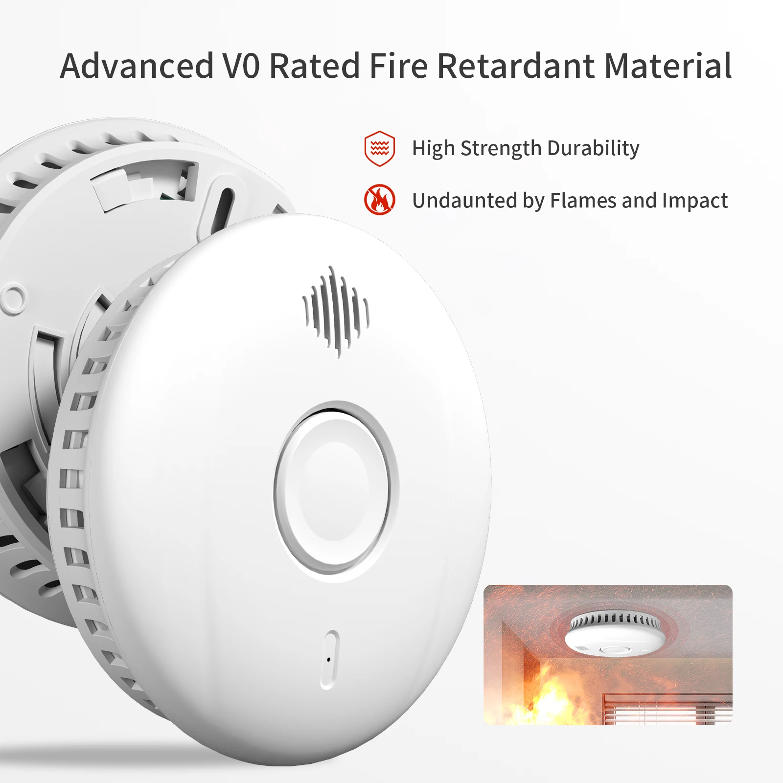 OEM ODM 10 Years Battery Smoke Alarm For Home Operated Detector Fire 3v Powered Alarms Leak Wireless Intelligent Sale Detectors