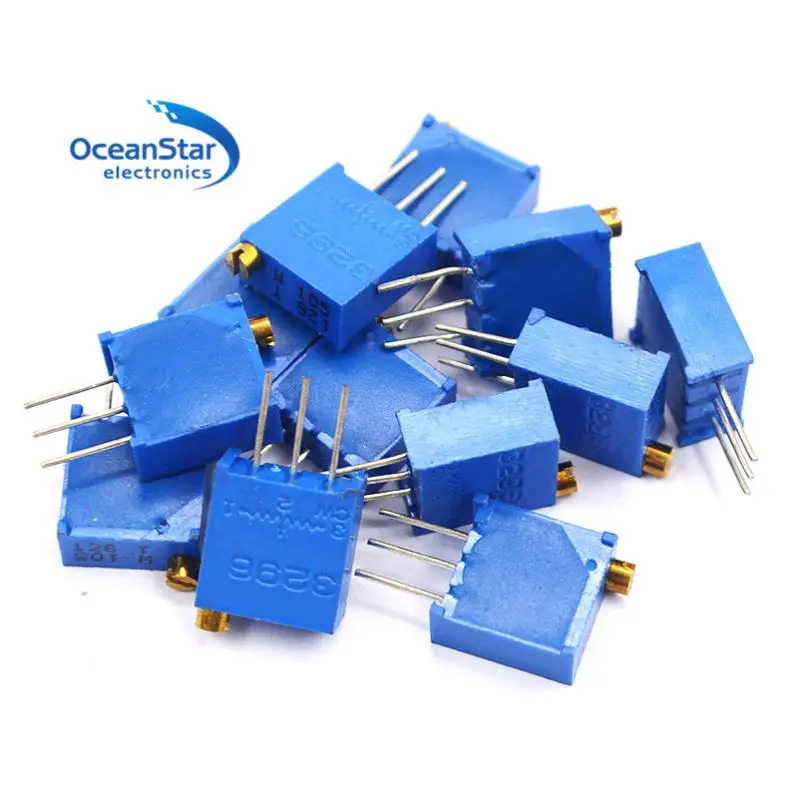 Потенциометр 3296 многооборотный прецизионный Регулируемый сопротивление 10R 20R 50R 100R 200R 500R 1K 2K 5K 10K 20K 50K 100K 500K