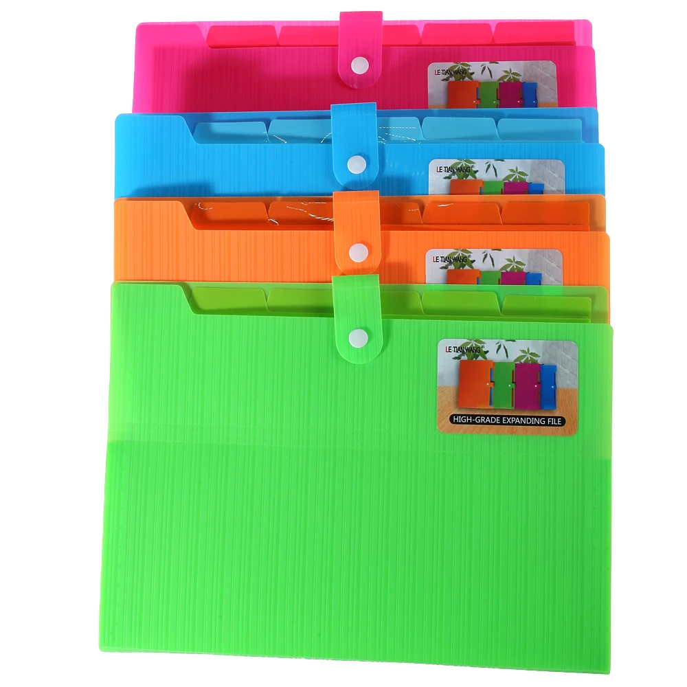 Wholesale pp cover easy carry expandable accordion file folder office  with pockets file folder