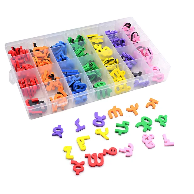 2022 Custom Magnetic alphabet and number toys ABC 123 refrigerator plastic toy set puzzle magnetic preschool learning toy