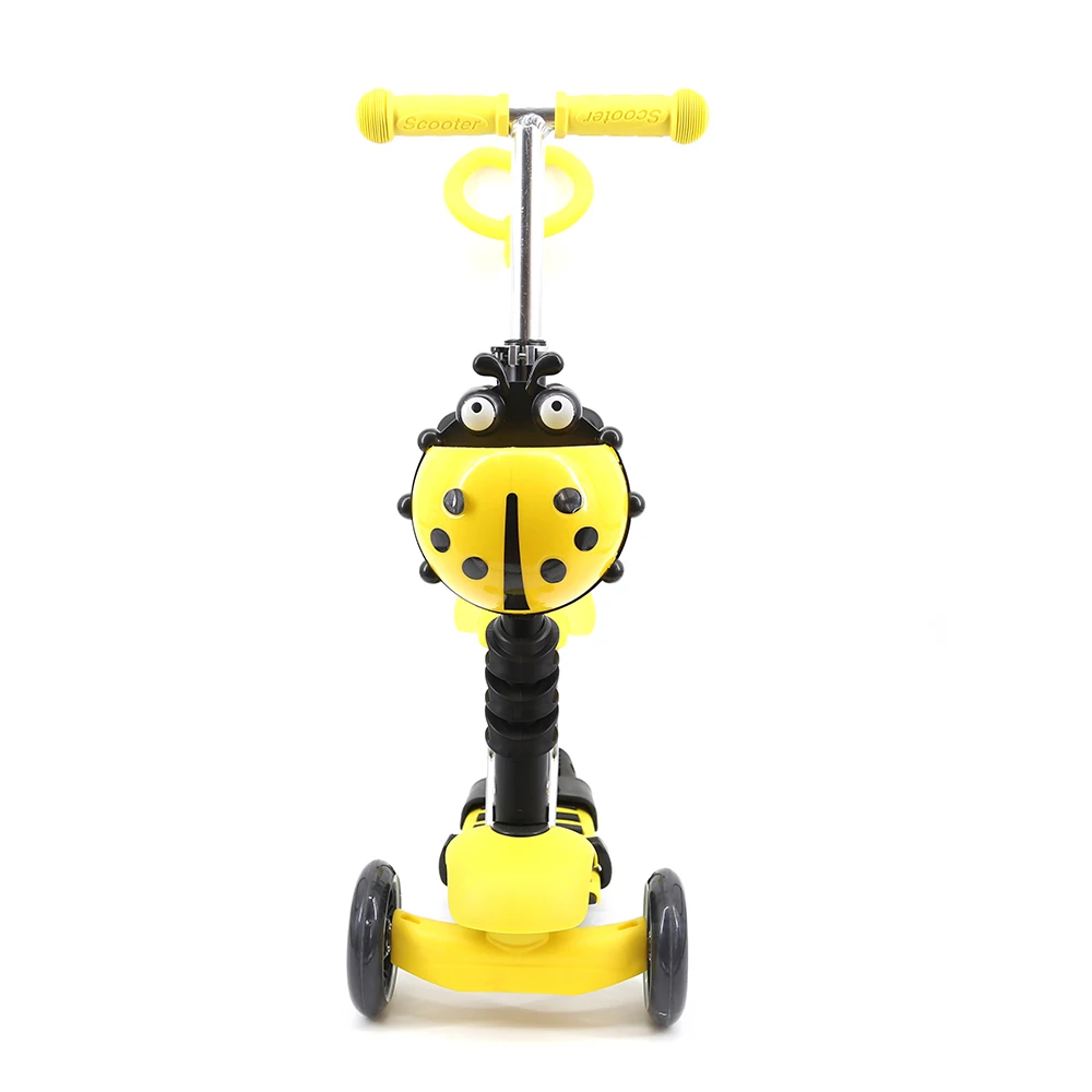 Chinese Factory Directly scooter for Children/new product 3 wheel flashing wheel 5 in 1 ant car kids scooter