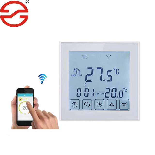 AnBang AB03H Touch Screen Infrared Underground Floor Heating Mat Cable Thermostat Weekly Programmable