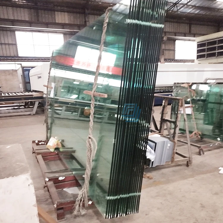 12mm clear tempered glass custom cut to size 1/2 inch thick strong safety toughened building glass china factory cheap price