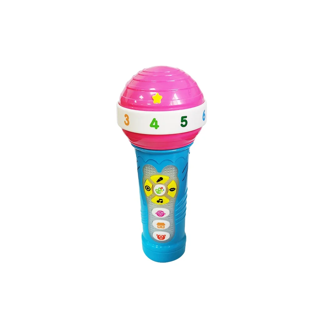Factory Sale Multi-function Push Button Recordable Music Microphone Toys For Kids