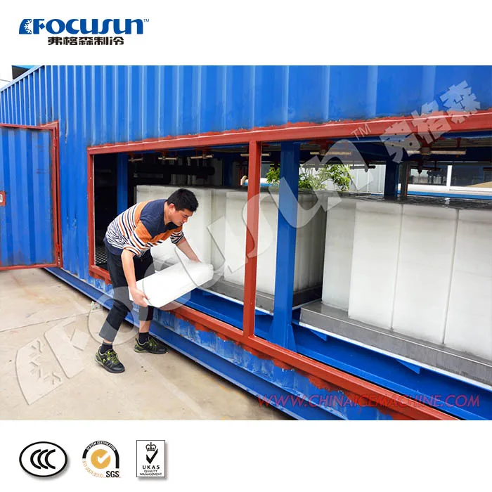 Focusun 10 tons containerized direct block ice machine