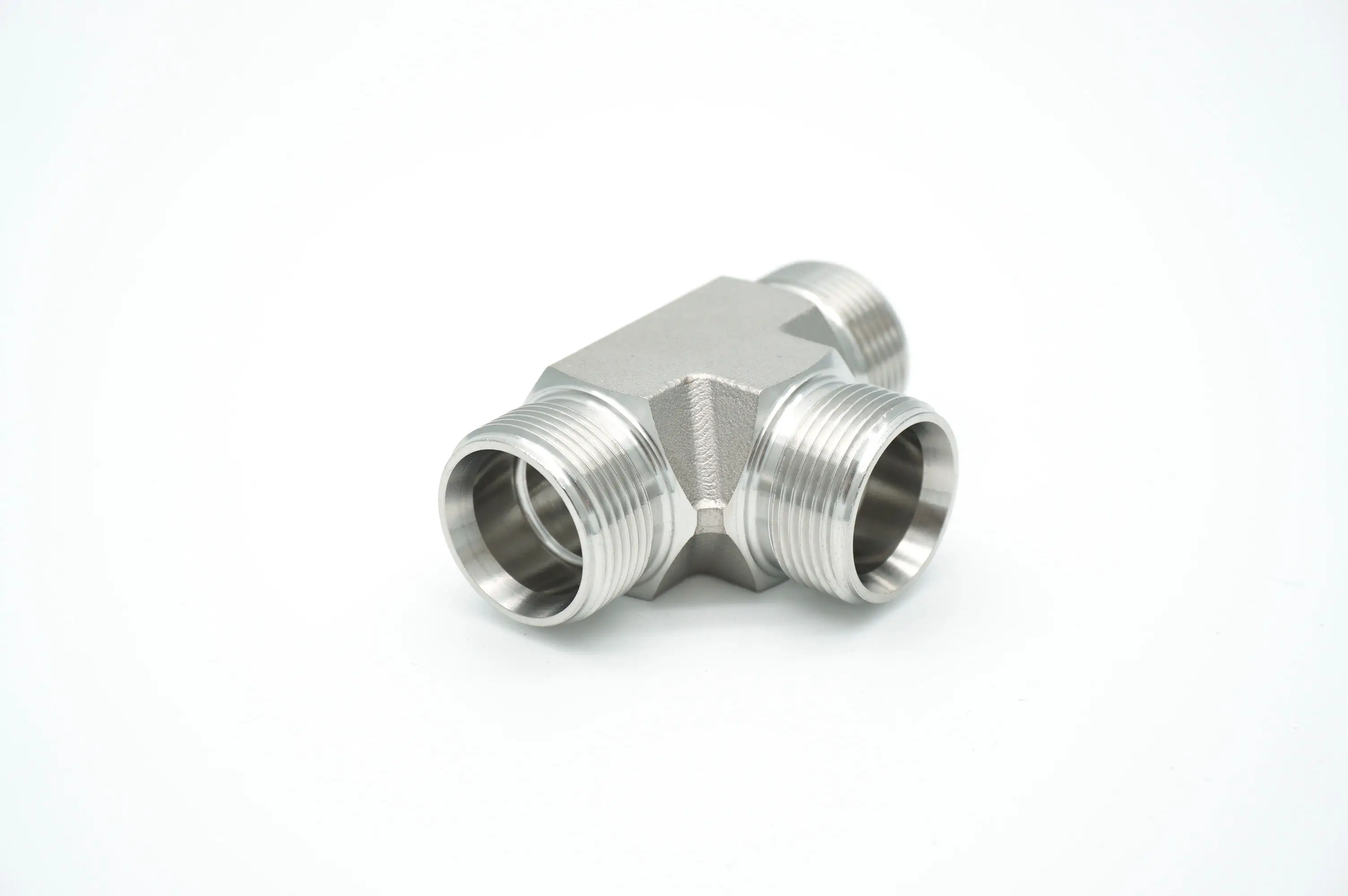 Hydraulic Connection Factory Manufacturer Hydraulic Pump Adapter Carbon Steel  Equal Tee Fittings