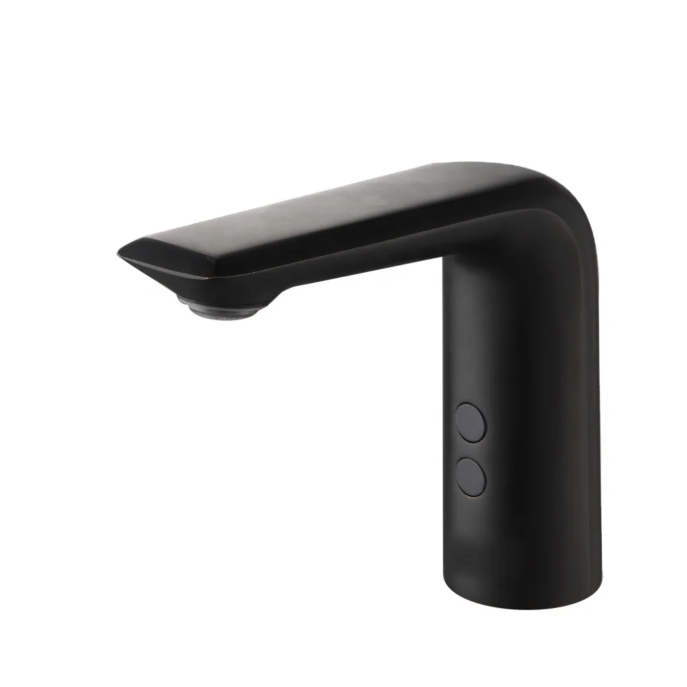 Beelee Bathroom Black Infrared Sensor Faucet Smart Automatic Tap