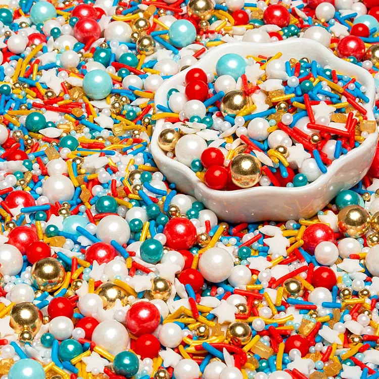 High Quality Durable Using Various Mini Edible Sprinkles Cake Decoration Candy