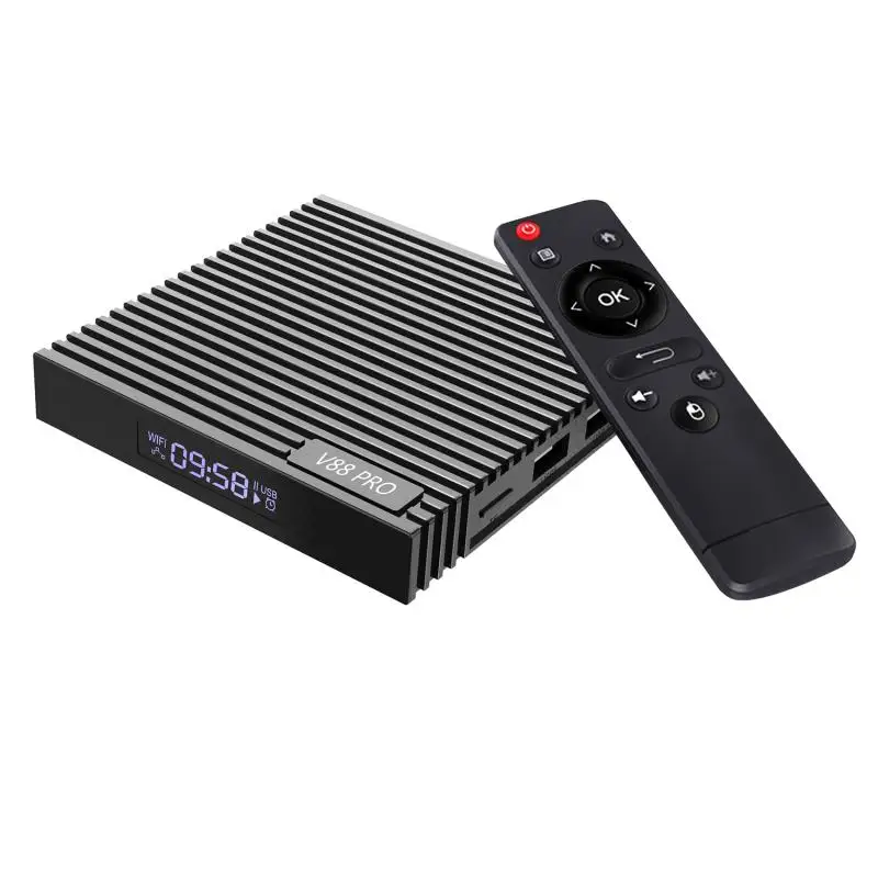 Умная ТВ-приставка V-88 PRO RK3228A 1G 8G Android 9,0 2,4/5G Dual WIFI Media player, подписка на прямую трансляцию, ТВ-приставка V88PRO