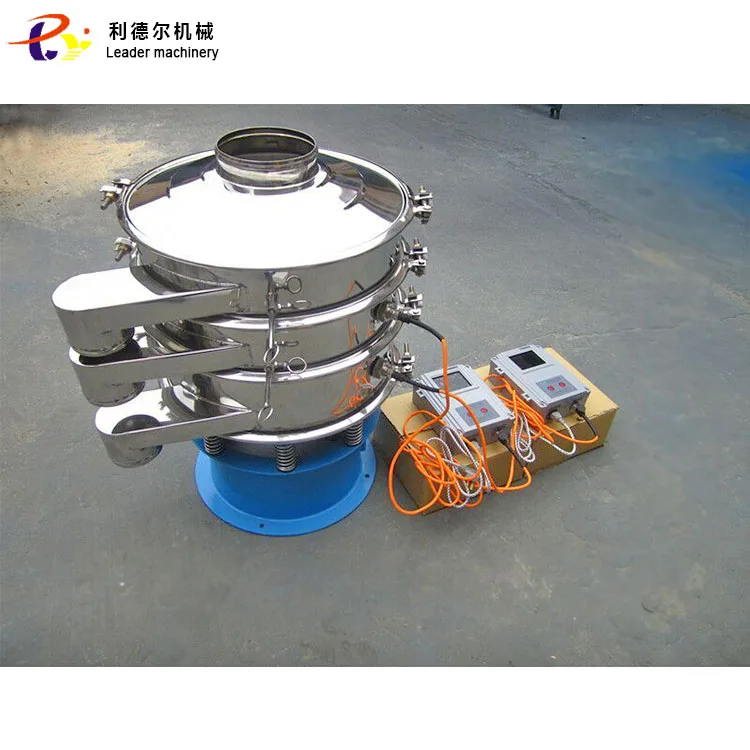 High Frequency 200 Mesh Wheat Flour Rotary Circular Sieve Shaker Vibrating Screen Sieve Machine