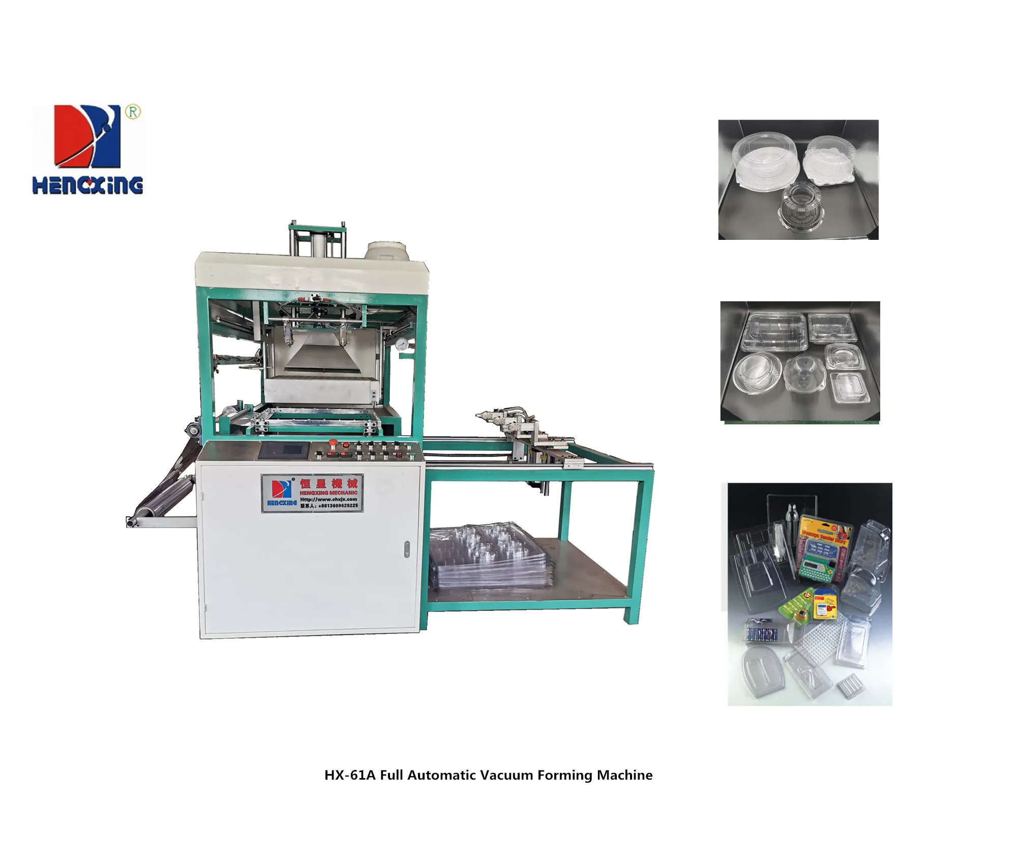 Disposable Fully-automatic PS foam food container/box Production line/EPS foam lunch box vacuum thermoforming machine