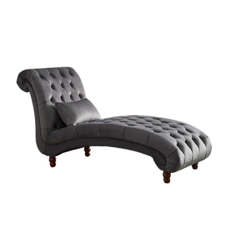 linen fabric chaise lounge