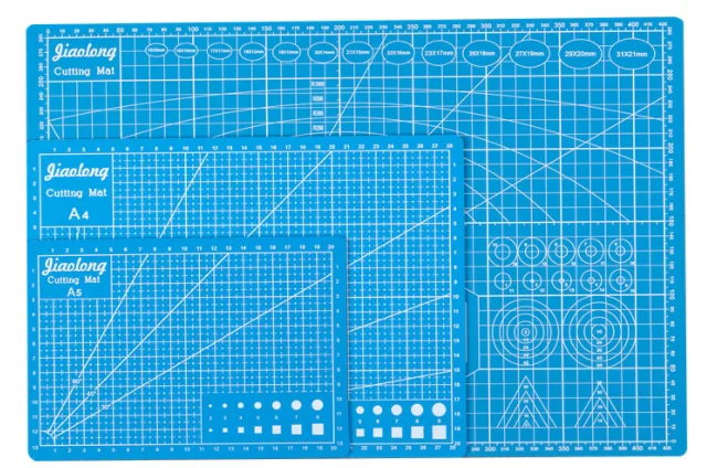 Cutting plate cutting paper double-sided cutting scale paper-cutting art engraving plate 22x30cm A4