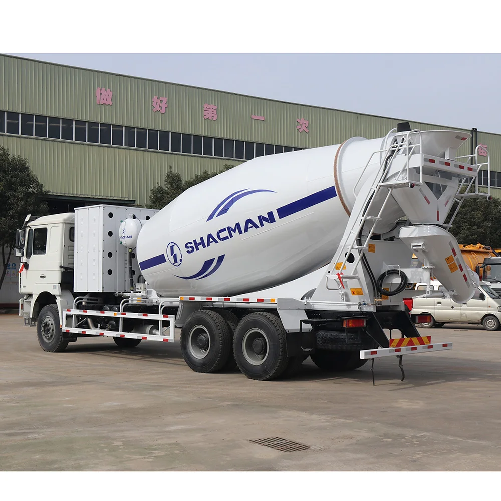 SHACMAN CNG concrete mixer truck transit mixer cement mixers suppliers