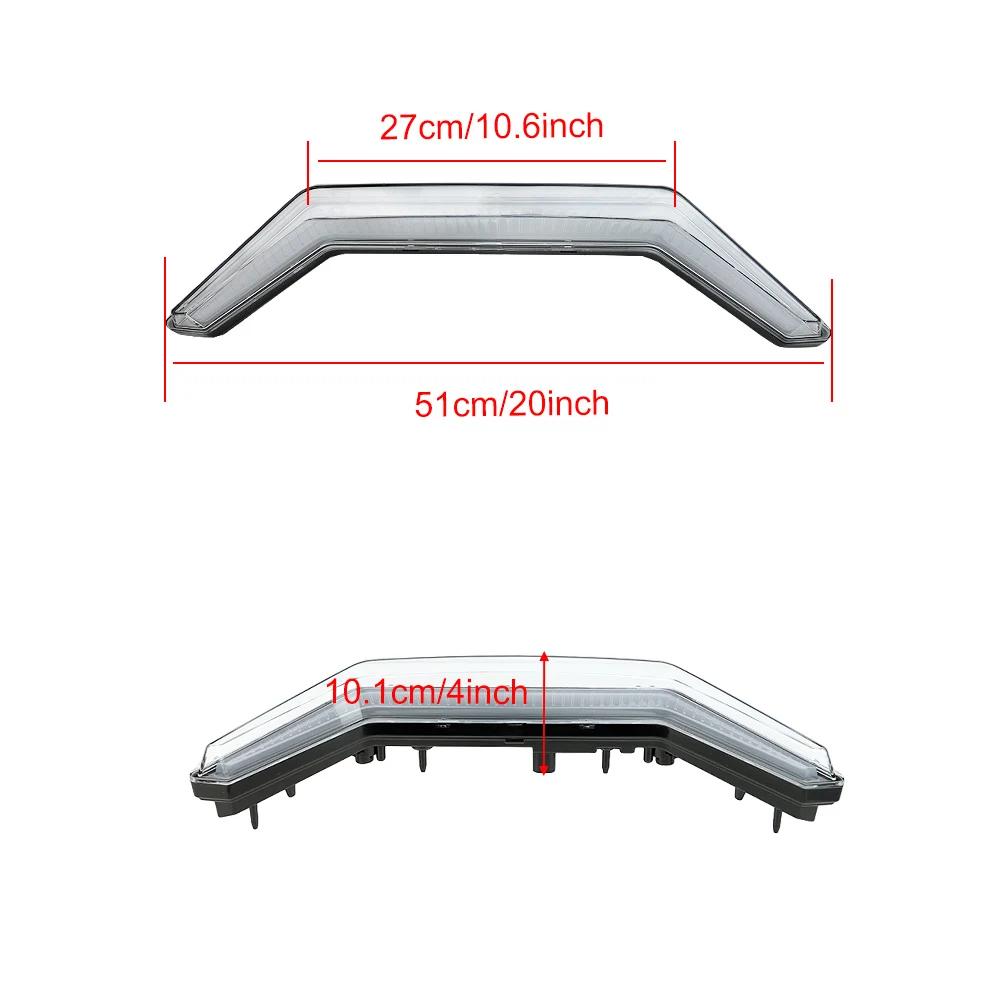 ATV RZR PRO XP Front Accent Light Compatible with 2020 2021 Polaris RZR PRO XP / 4 2022 RZR PRO LED Center Grill Light